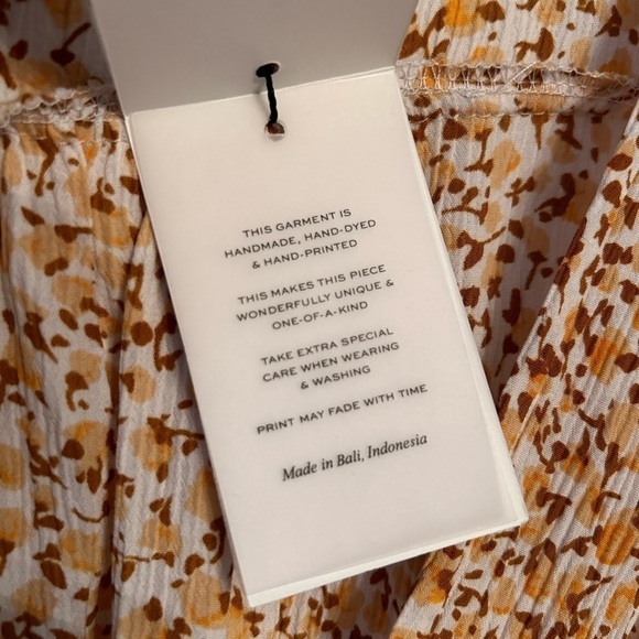 NWT FAITHFULL THE BRAND Billie Floral Dress- Dahlia Floral Print/ Size 4 (Small) - Picture 13 of 15